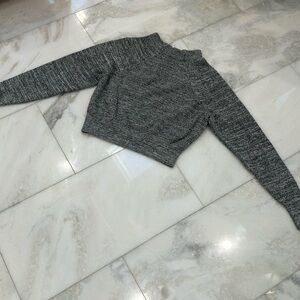 Free People black and white marled sweater